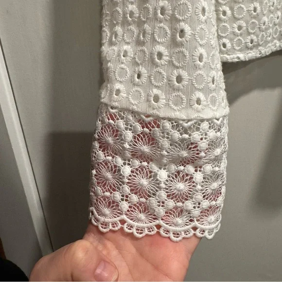 Anthropologie x James Coviello Burnham Lace Top M Cottagecore Boho Festival - Picture 9 of 15